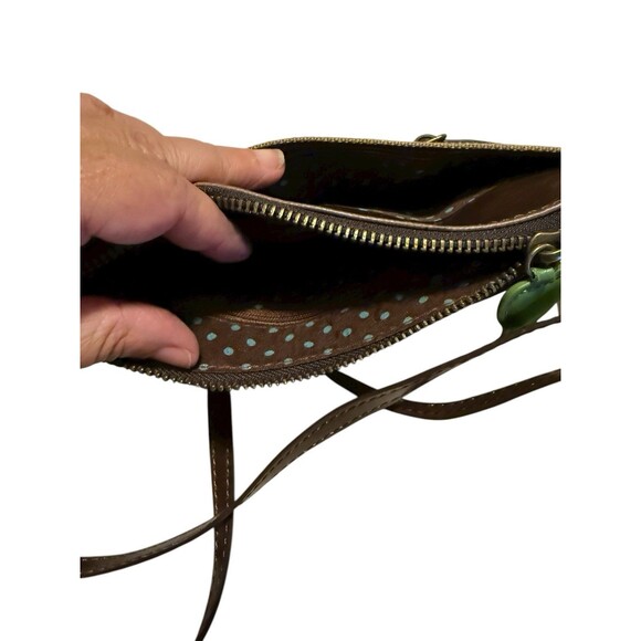 Chala Owl Purse Crossbody Clutch Mini Brown NEW - Picture 4 of 5